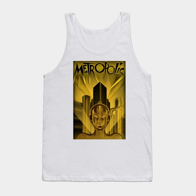 Metropolis, Fritz Lang, 1926 - vintage movie poster Tank Top by HipHopTees